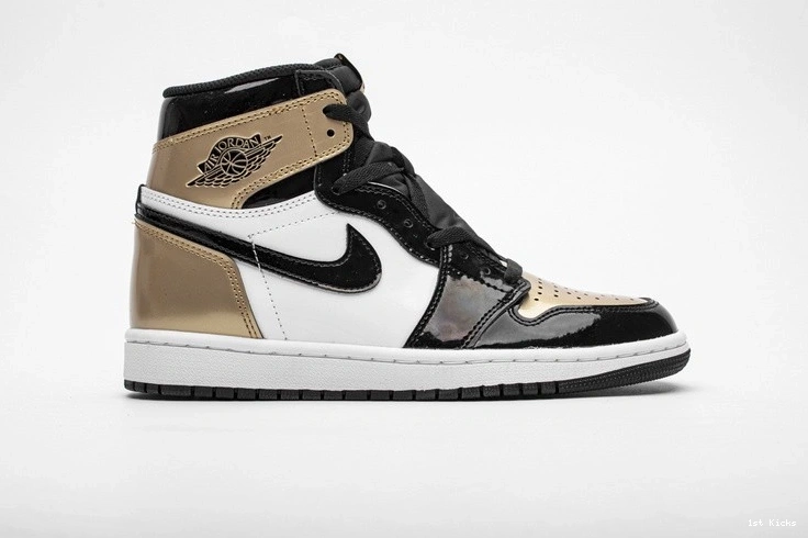 Patent Toe Gold Retro High NRG 1 861428-007 Jordan  0314